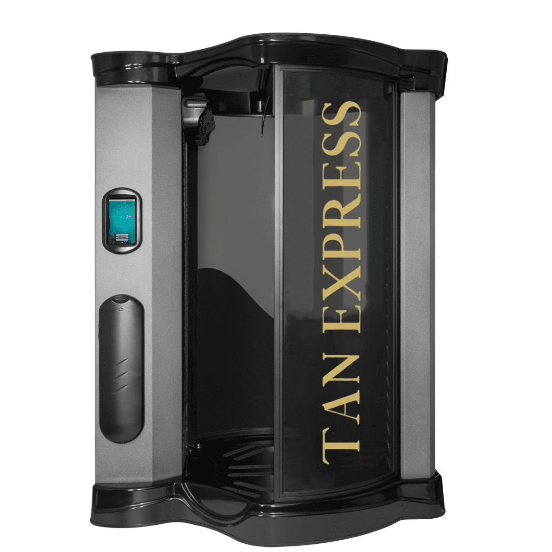 automated contactless spray tan booth